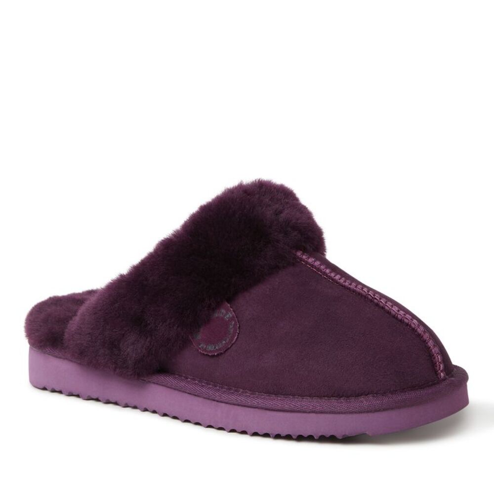 Fireside By Dearfoams Women's Sydney Genuine Shearling Scuff Slipper